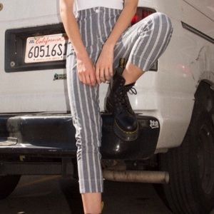 Brandy Melville blue and white Tilden pants